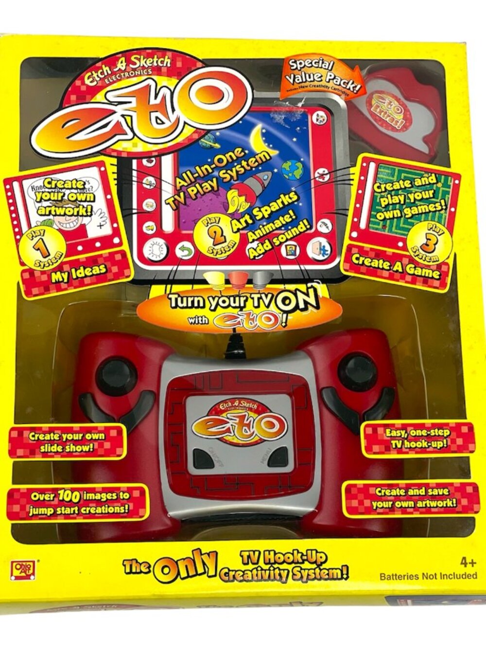 Etch A Sketch ETO TV Based Creativity System Plug ‘N Play Drawing Video Game